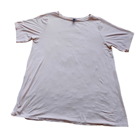 Eileen Fisher Tunic Top  Plus Size Scoop Neck Blush Pink Minimalist Lagenlook - Picture 1 of 5